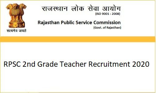 RPSC 2nd Grade Teacher Recruitment 2020