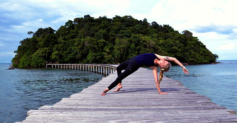 traveling yoga teacher