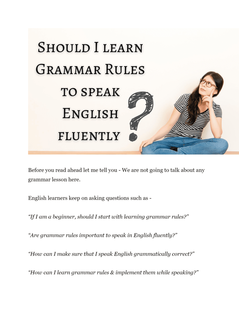 Grammar Rules