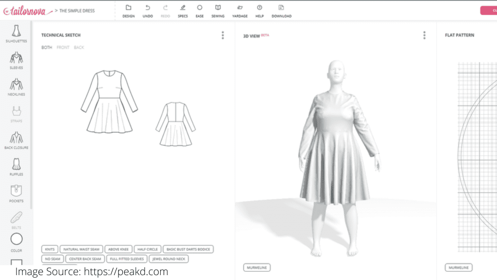 Tailornova fashion design software