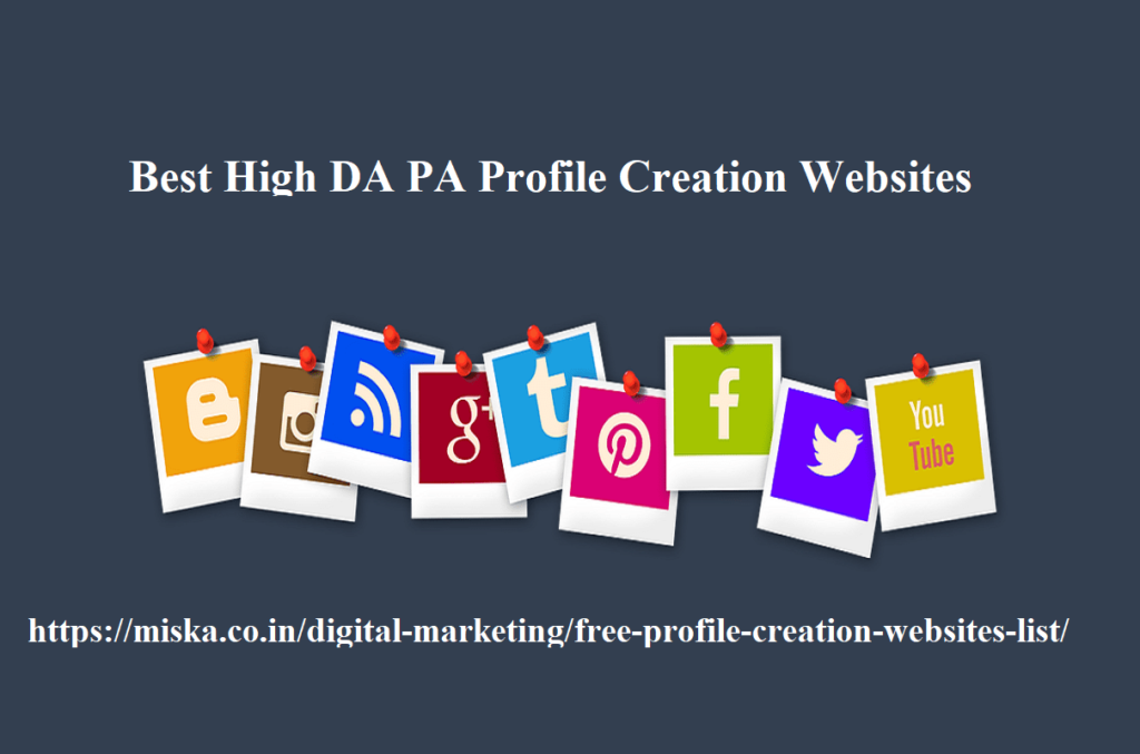 profile creation websites