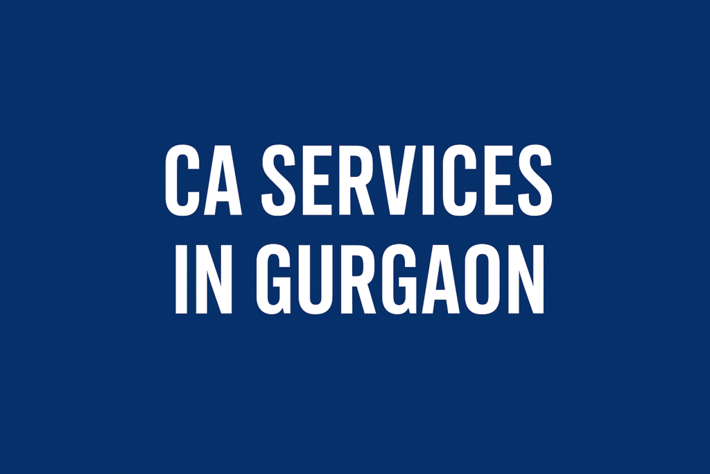 Chartered Accountants in Gurugram